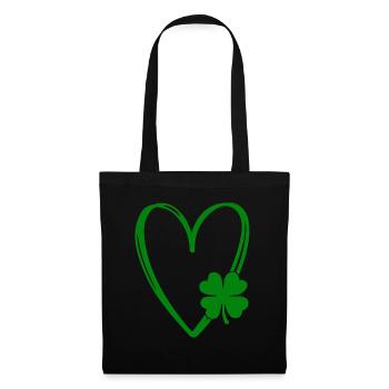 Accessoires de la Saint-Patrick Irlande Shamrock Décoration - Sac en tissu - noir - Devant