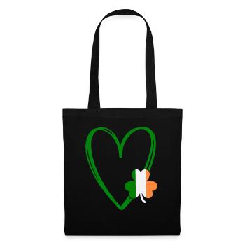 Accessoires de la Saint-Patrick Irlande Shamrock Décoration - Sac en tissu - noir - Devant