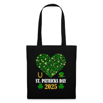 Accessoires de la Saint-Patrick Irlande Shamrock Décoration - Sac en tissu - noir - Devant