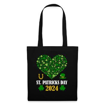 Accessoires de la Saint-Patrick Irlande Shamrock Décoration - Sac en tissu - noir - Devant