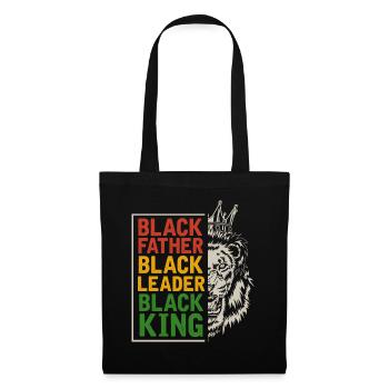 Black Father Men Afro Lion African - Tote Bag - black - Front