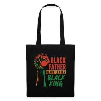 Black father Pride African father King - Tote Bag - black - Front