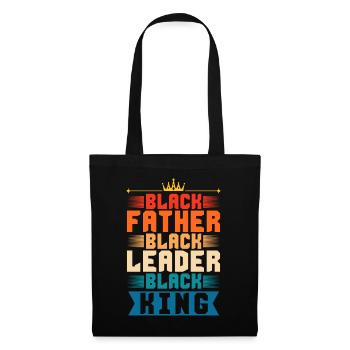 Black father Pride African father King - Tote Bag - black - Front