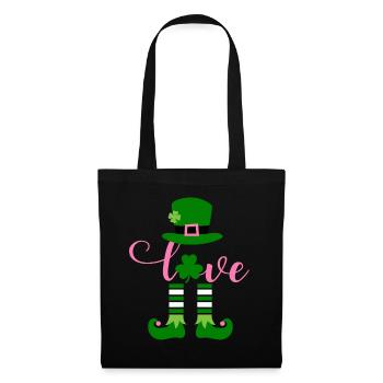 Accessoires de la Saint-Patrick Irlande Trèfle Décoration - Sac en tissu - noir - Devant