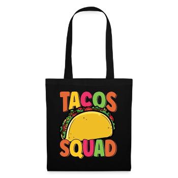 Festive Taco Squad Taco Day Matching Cinco De - Sac en tissu - noir - Devant