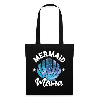 Mermaid Mama Seashell Matching Mermaid Squad - Sac en tissu - noir - Devant
