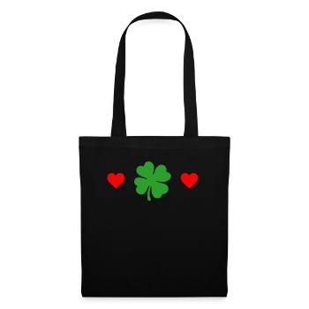 Accessoires de la Saint-Patrick Irlande Shamrock Décoration - Sac en tissu - noir - Devant