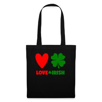 Accessoires de la Saint-Patrick Irlande Shamrock Décoration - Sac en tissu - noir - Devant