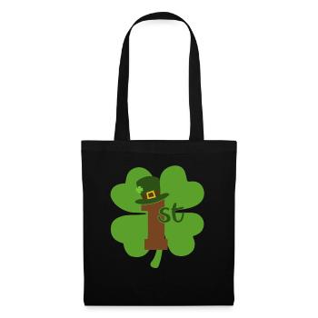 Accessoires de la Saint-Patrick Irlande Shamrock Décoration - Sac en tissu - noir - Devant
