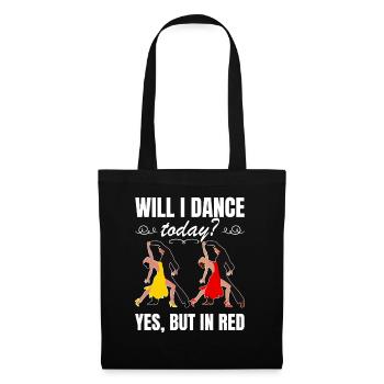 Danse Slogan Ballroom Couple Dance Dance Floor - Sac en tissu - noir - Devant
