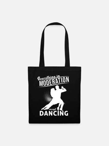 Dancing Slogan Ballroom Couple Dance Dance Floor - Tote Bag - black