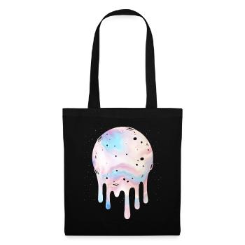 Mond Kawaii Hexe Pastell Goth - Stoffbeutel - Schwarz - Vorne