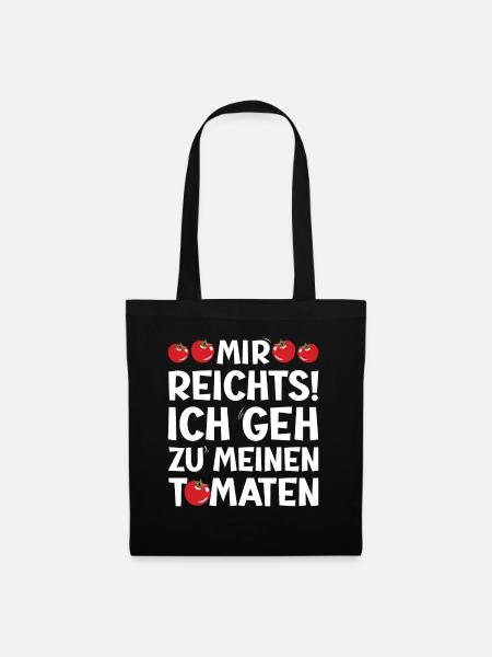 Gehe Zu Tomaten Tomatensorten Gartenfreunde - Stoffbeutel - Schwarz