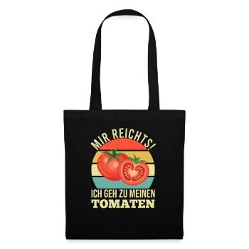 Gehe Zu Tomaten Tomatensorten Gartenfreunde - Stoffbeutel - Schwarz - Vorne