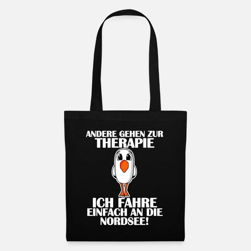 Nordsee - Stoffbeutel - Schwarz