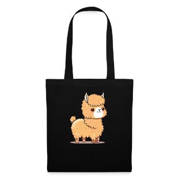 Alpaca Lama Alpaca Animal - Tote Bag - black - Front
