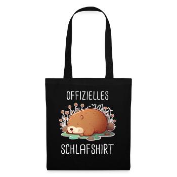 Capybara Wasserschwein Capybaras - Stoffbeutel - Schwarz - Vorne
