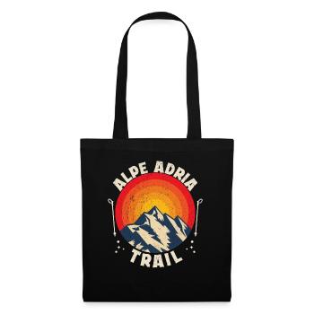 Crossing the Alps Alpe Adria Trail Ferwanderweg - Tote Bag - black - Front
