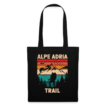 Crossing the Alps Alpe Adria Trail Ferwanderweg - Tote Bag - black - Front