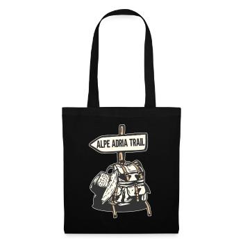 Crossing the Alps Alpe Adria Trail Ferwanderweg - Tote Bag - black - Front