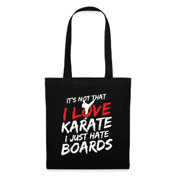 Japanischer Kampfsport Karate - Stoffbeutel - Schwarz - Vorne