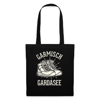 Crossing the Alps Garmisch Lake Garda - Tote Bag - black - Front