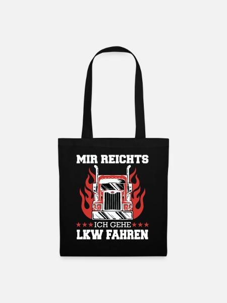 LKW Fahrer Fernfahrer Lastkraftwagenfahrer - Stoffbeutel - Schwarz