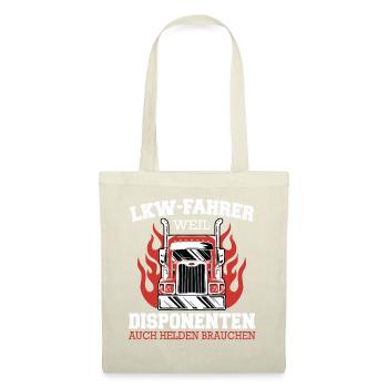 LKW Fahrer Fernfahrer Lastkraftwagenfahrer - Stoffbeutel - Natur - Vorne