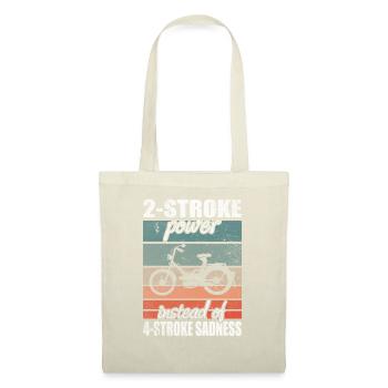 2 temps Power 4 temps tristesse vintage cyclomoteur cyclomoteur - Sac en tissu - nature - Devant