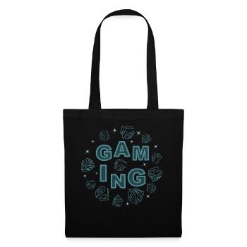 gaming-scene-blue - Stoffbeutel - Schwarz - Vorne