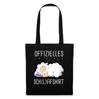 Schafe Schafherde Bauernhof Landwirt Schäfer - Stoffbeutel - Schwarz - Vorne