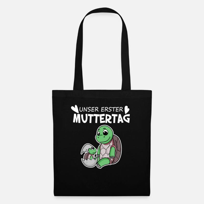 Muttertag - erster Muttertag Geschenk - Stoffbeutel - Schwarz