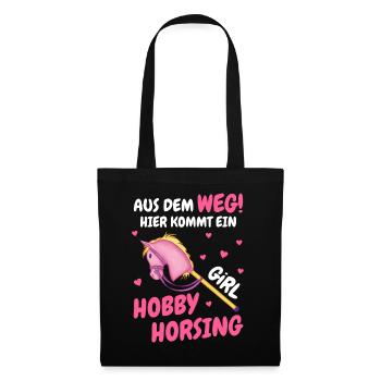 Hobby Horsing Steckenpferd Hobbyhorsing - Stoffbeutel - Schwarz - Vorne