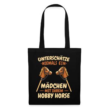 Hobby Horsing Steckenpferd Hobbyhorsing - Stoffbeutel - Schwarz - Vorne