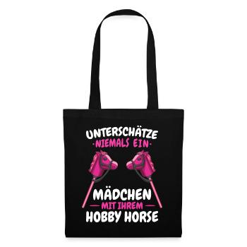 Hobby Horsing Steckenpferd Hobbyhorsing - Stoffbeutel - Schwarz - Vorne