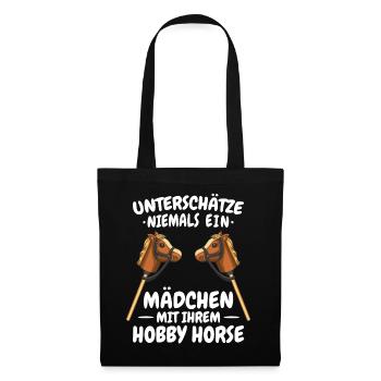 Hobby Horsing Steckenpferd Hobbyhorsing - Stoffbeutel - Schwarz - Vorne