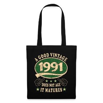 32nd Birthday 1991 32 Good vintage - Tote Bag - black - Front