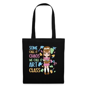 Art Teacher Funny Saying Art Course Art Class - Tote Bag - black - Front