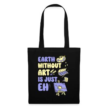 Professeur d’art Drôle de dicteur Cours d’art Cours d’art - Sac en tissu - noir - Devant