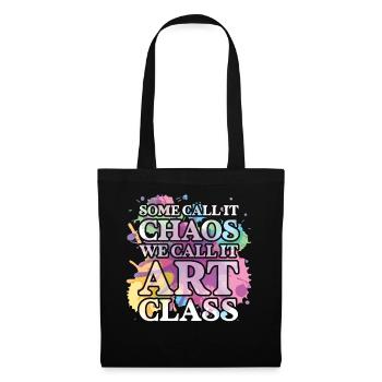 Art Teacher Funny Saying Art Course Art Class - Tote Bag - black - Front