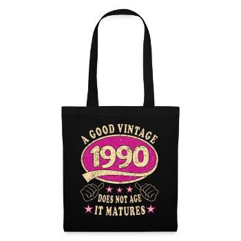 33rd Birthday 1990 33 Good vintage - Tote Bag - black - Front