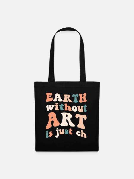 Professeur d’art Drôle de dicteur Cours d’art Cours d’art - Sac en tissu - noir