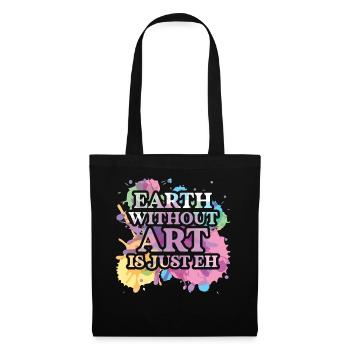 Professeur d’art Drôle de dicteur Cours d’art Cours d’art - Sac en tissu - noir - Devant