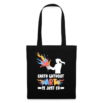 Professeur d’art Drôle de dicteur Cours d’art Cours d’art - Sac en tissu - noir - Devant
