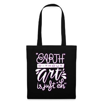 Professeur d’art Drôle de dicteur Cours d’art Cours d’art - Sac en tissu - noir - Devant