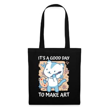 Professeur d’art Drôle de dicteur Cours d’art Cours d’art - Sac en tissu - noir - Devant