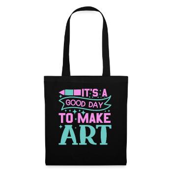 Professeur d’art Drôle de dicteur Cours d’art Cours d’art - Sac en tissu - noir - Devant