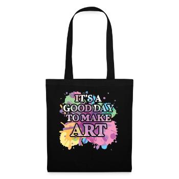 Professeur d’art Drôle de dicteur Cours d’art Cours d’art - Sac en tissu - noir - Devant