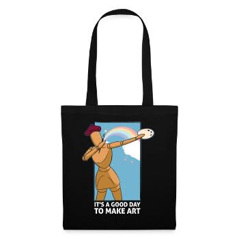 Professeur d’art Drôle de dicteur Cours d’art Cours d’art - Sac en tissu - noir - Devant