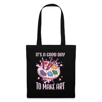 Professeur d’art Drôle de dicteur Cours d’art Cours d’art - Sac en tissu - noir - Devant